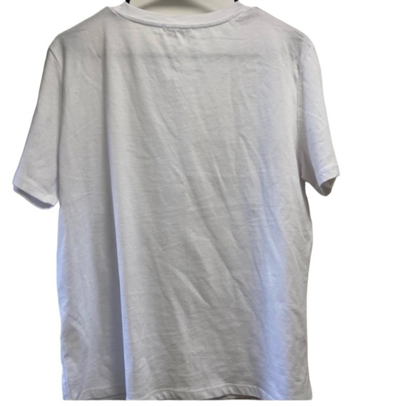 Zara white pocket t-shirt medium - Picture 4 of 4